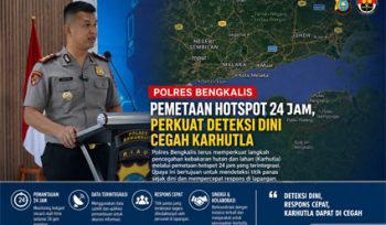  Situasi titik panas (hotspot) di wilayah Kabupaten Bengkalis. (Foto: ist)
