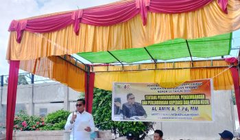 Foto : Anggota DPRD Kabupaten Kepulauan Meranti dari Fraksi PKS, Al Amin A, S.Pd., MM, mensosialisasikan Peraturan Daerah (Perda).