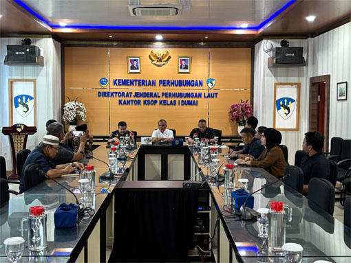 PT. SPR lakukan kerjasama dengan KSOP Wilayah I Dumai. (Foto: ist)