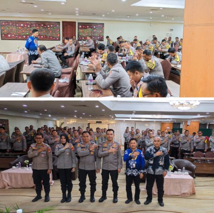 Ketua Karang Taruna Kota Batam Jadi Narasumber Pelatihan Peningkatan Kemampuan Bhabinkamtibmas Polresta Barelang