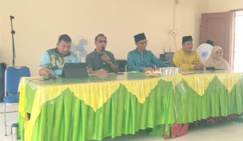 Sekcam Ungar Zamri, KA Kwarran Pramuka Ungar M Nasrol memimpin rapat pembentukan panitia Kemsar Tahun 2026. (Foto: Raja Jurami)