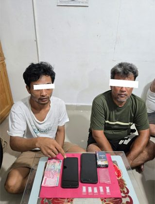 Tersangka tindak pidana penyalahgunaan narkotika jenis sabu. (Foto: ist)