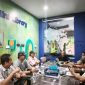 Ketua PWI Provinsi Kepri Saibansah Dardani memimpin rapat rutin yang dihadiri Ketua Dewan Penasehat PWI Kepri, Marganas Nainggolan, Ketua DK Kepri Parna Simarmata dan Sekretarisnya, Anwar Saleh dan Wakil Bendahara PWI Keperi Faisal. (Foto: ist)