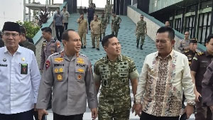 Gubernur Kepulauan Riau H. Ansar Ahmad, SE., MM.,hadiri syukuran HUT pertama Kodam XIX/Tuanku Tambusai di Pekanbaru. 