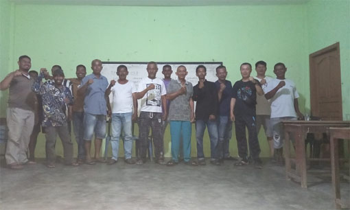 Ketua BKA terpilih Wardana foto bersama pengurus dan anggota. (Foto: Raja Juraimi)