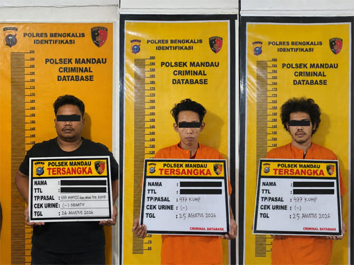 Tersangka kasus dugaan tindak pidana pencurian sepeda motor.(Foto: ist)