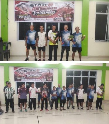 Ketua panitia HUT RI ke 81 Kecamatan Ungar fhoto bersama, KUA, KA SMAN 1, KA SDN 02, 05, 06, Ketua PGRI, Kepala Pustu, Ketua IPK dan Wakil, Ketua PBPU dan peserta. (Foto: Raja Juraimi)