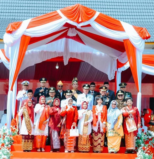 Peringatan Hari Ulang Tahun (HUT) ke-81 Kemerdekaan Republik Indonesia di Kabupaten Kepulauan Meranti). (Foto: ist)