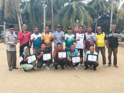 Volly Ball Random Antar Instansi Secara Resmi di Tutup Sekcam Ungar