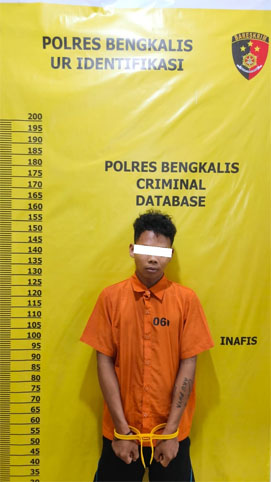 Bacok Teman Pakai Parang Pelaku Diamankan Polisi