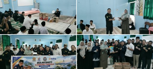 Karang Taruna Kota Batam gelar kunjungan silaturahmi dan santunan ke LKSA Yayasan Bina Ummah di Batuaji, Batam. (Foto: ist)