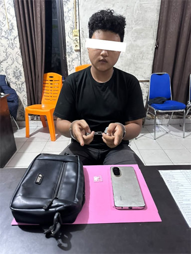 Tersangka diduga memiliki dan menguasai narkotika jenis sabu. (Foto: ist)