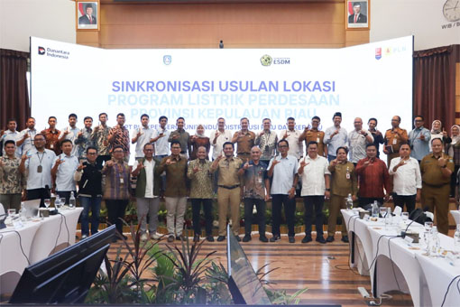 Sekretaris Daerah Kabupaten Bintan, Ronny Kartika  hadiri sinkronisasi usulan lokasi Program Listrik Perdesaan (Lisdes). (Foto: ist)