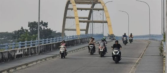 Jambatan Siak I Pekanbaru. (Foto: net)