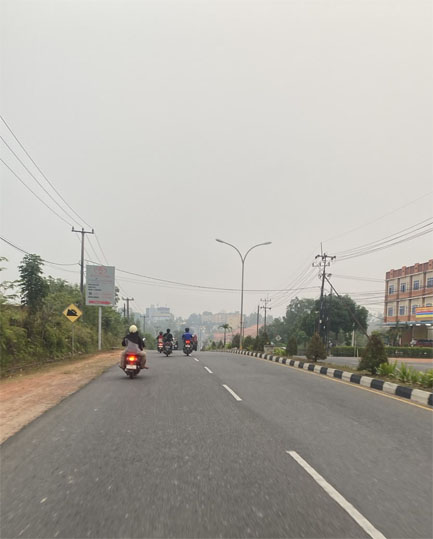 Suasana jalan di Bintan Center. (Foto: ist)