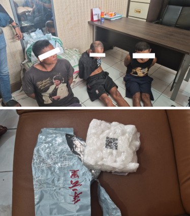 Tersangka dari engungkapan 65 bungkus narkotika jenis sabu. (Foto: ist)