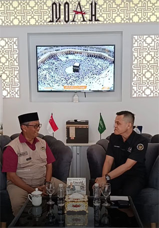 Ketua PWI Provinsi Kepri Saibansah Dardani saat di podcast 'Noah Menyapa' yang dipandu Usvim Varadila. (Foto: J5NEWSROOM.COM)