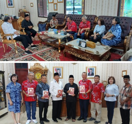 Silaturahmi Pengurus PSMTI ke LAMR. (Foto: ist)