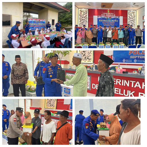 Ditpolairud Polda Riau Gelar Sambang Nusa dan Pustaka Terapung di Pulau Terluar Rupat Utara