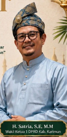 H Satria, SE, MM, MH. , Wakil Ketua I DPRD Karimun. (Foto: ist)