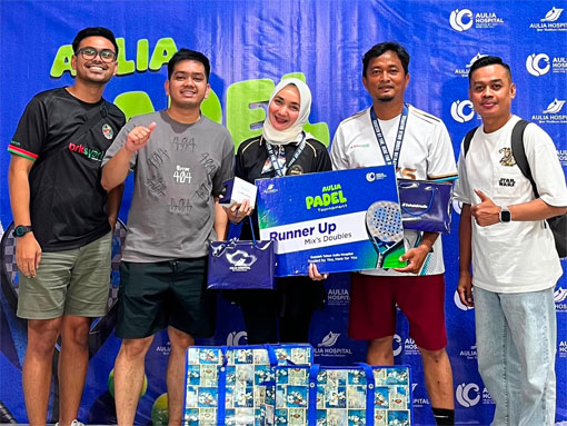 Tim padel PT Bank Riau Kepri Syariah. (Foto: ist)