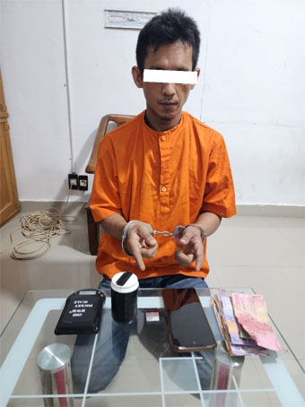 Tersangka perkara penyalahgunaan narkotika. (Foto: ist)