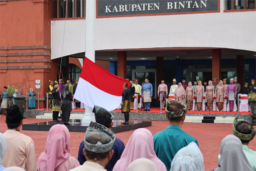 Upacara Peringatan Hari Jadi Provinsi Kepulauan Riau ke-24 tahun 2026. (Foto: ist)