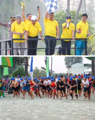 Sport tourism Indofood Bintan Triathlon 2026 digelar di kawasan Lagoi Bay Beach, Bintan Resorts, Kabupaten Bintan. (Foto: ist)