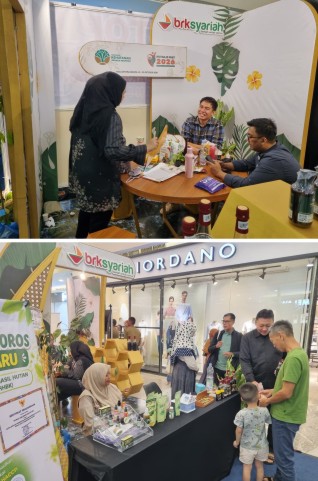 Stan layanan BRK Syariah di Hutan.ID Fest 2026 Chapter Sumatera. (Foto: ist)