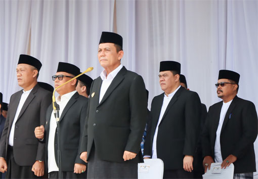  Upacara Peringatan Hari Santri Nasional (HSN) Tahun 2026 yang digelar di Pelataran Gedung Daerah Provinsi Kepulauan Riau, Tanjungpinang. (Foto: ist)