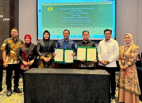 MoU Pt BSP dengan Kejati Riau (foto: ist)