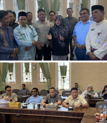 Pertemuan untuk Memorandum of Understanding (MoU) antara PT AIP dengan masyarakat. (Foto: ist)
